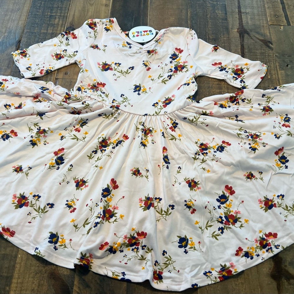 Dot Dot Smile size 3/4 girls floral Ballerina twirl dress new
